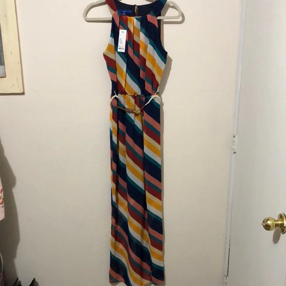 Striped Multicolor Maxi Dress - Picture 3 of 8